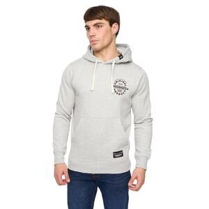 Crosshatch Mens Cresswell Hoodie / Grey Marl